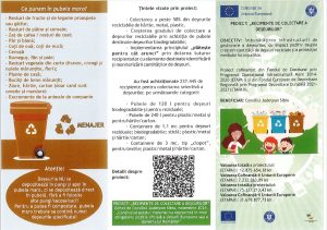 PROIECT: ,, RECIPIENTE DE COLECTARE A DEȘEURILOR”